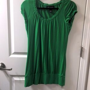 INC M Bright Green Vintage Y2k Bubble Mini Dress